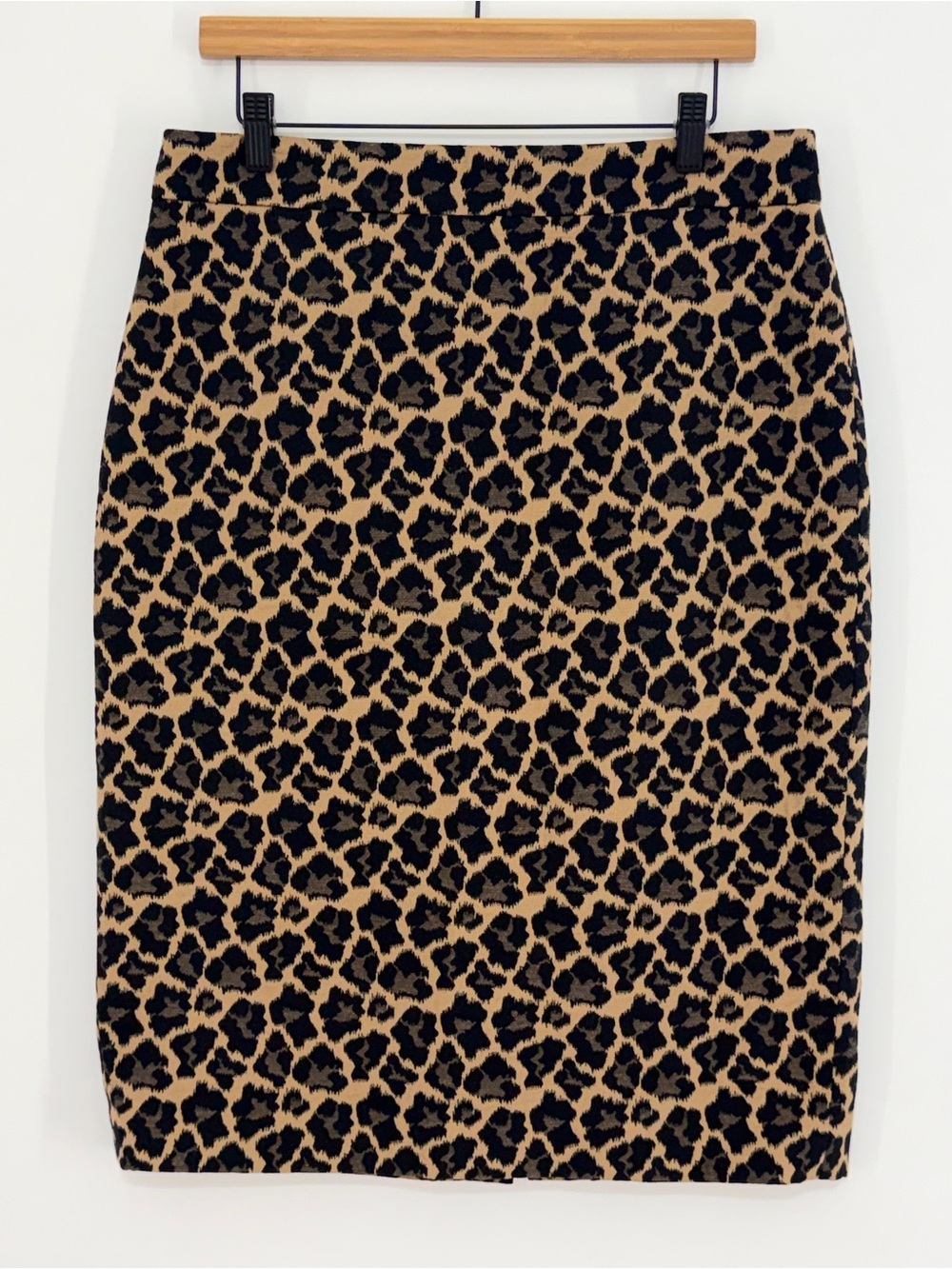 Talbots Women's Leopard Print Pencil Skirt Size 12